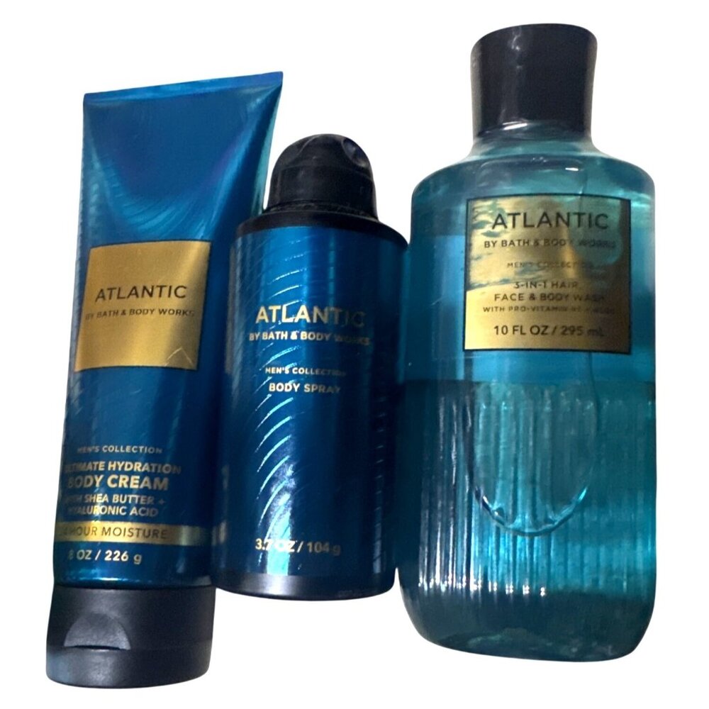 Atlantic 3 Piece‎ Bath & Body Works Set New